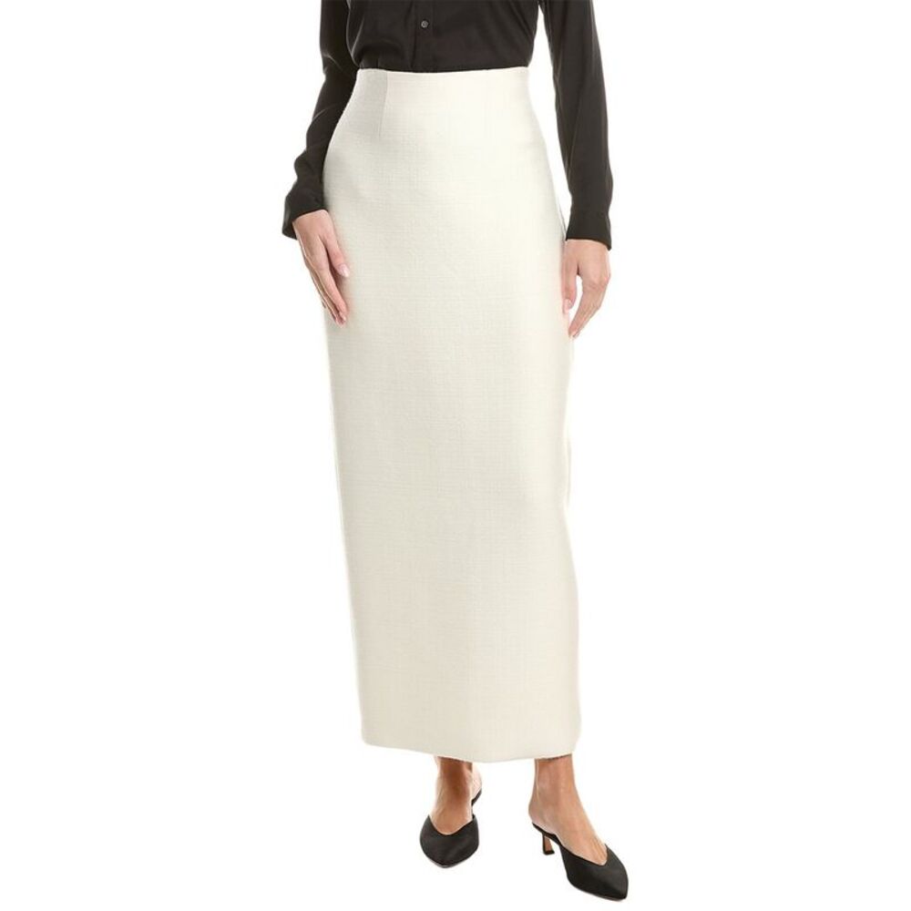 Adam Lippes Womens  Perry Wool & Silk-Blend Skirt, Ivory